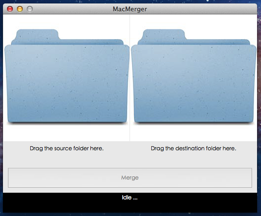 MacMerger: 快速合并两个文件夹内容[Mac]