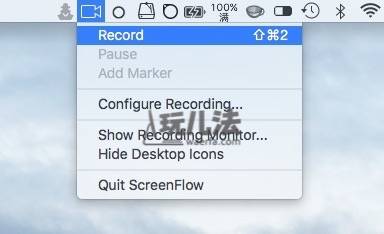 ScreenFlow Menubar