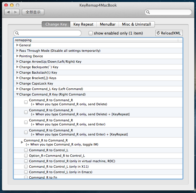 KeyRemap4MacBook：重新定义你的Mac键盘