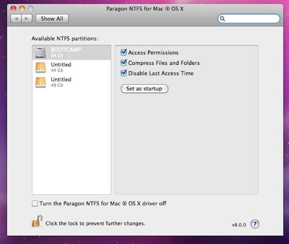 Paragon NTFS for Mac