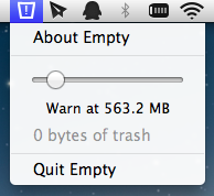 Mac 垃圾篓空间告警提示器