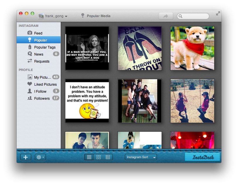 InstaDesk Instagram Mac客户端