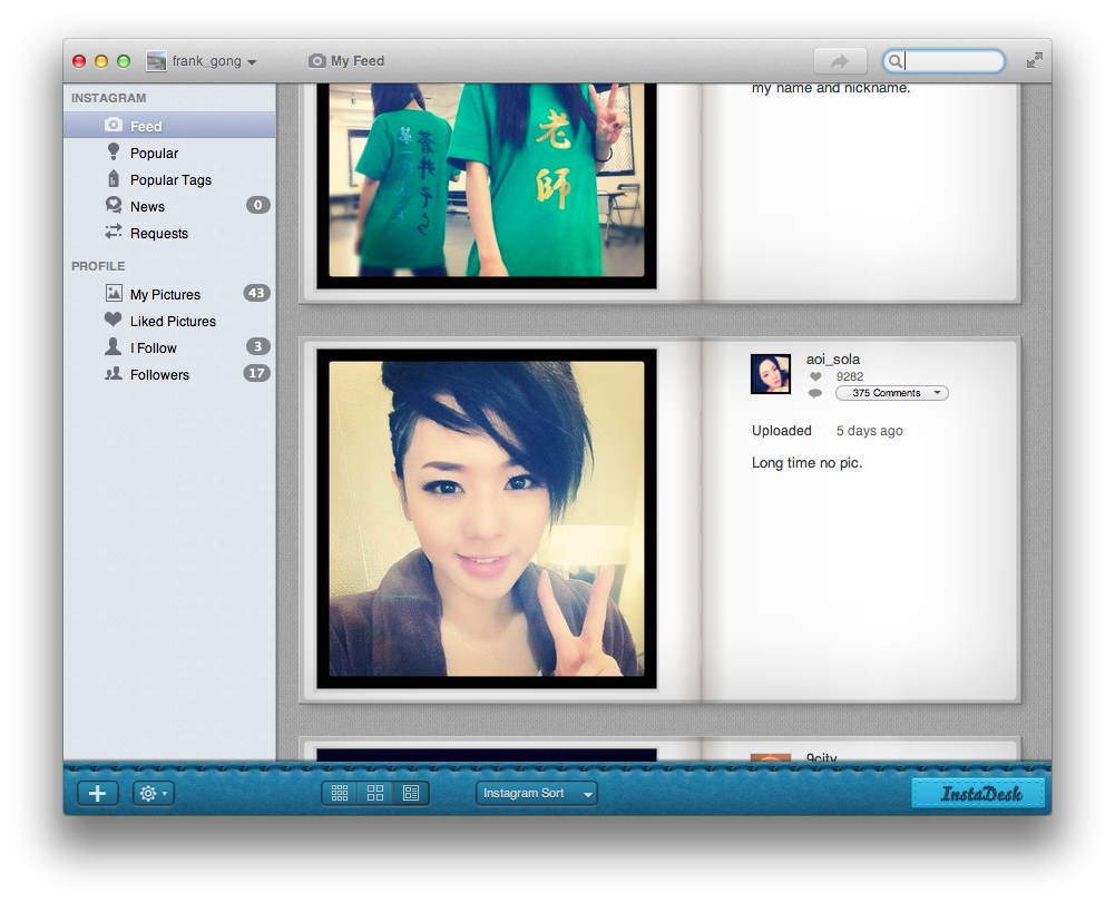 InstaDesk Instagram Mac客户端