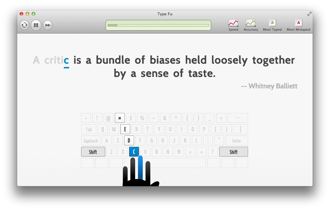 Type Fu：英文盲打练习工具