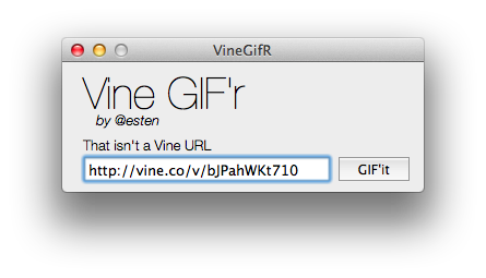 VineGifR：将Vine视频转化为GIF动态图片