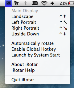iRotar：Mac主屏幕旋转