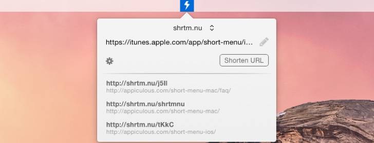 Short Menu：Mac上的无敌短网址生成工具