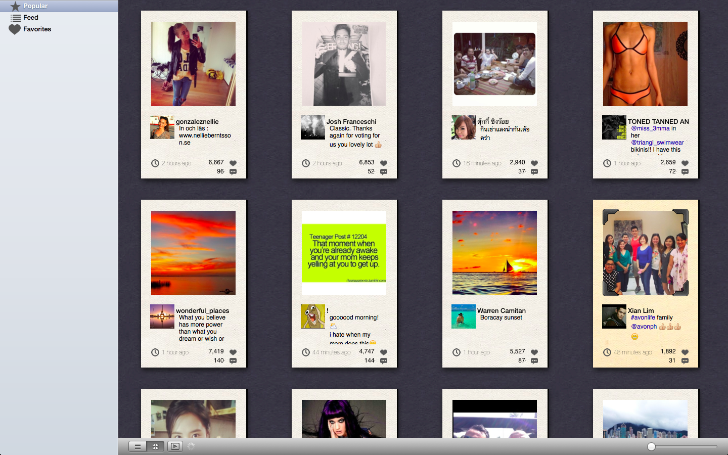 Film：Instagram client on Mac