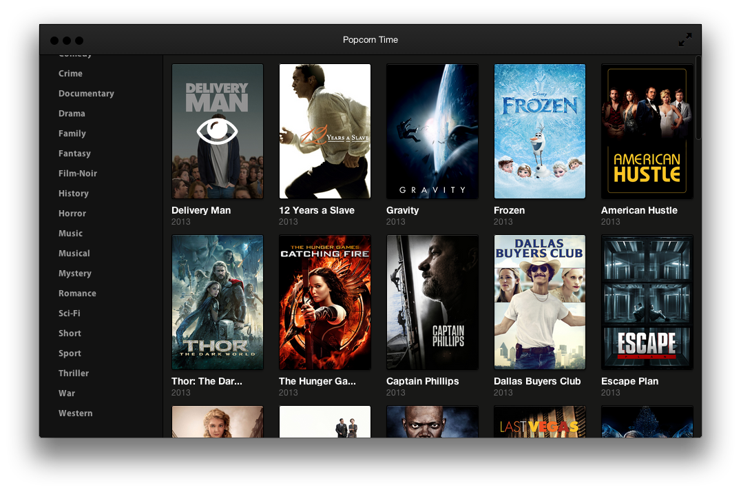 Popcorn Time：免费在线观看欧美大片