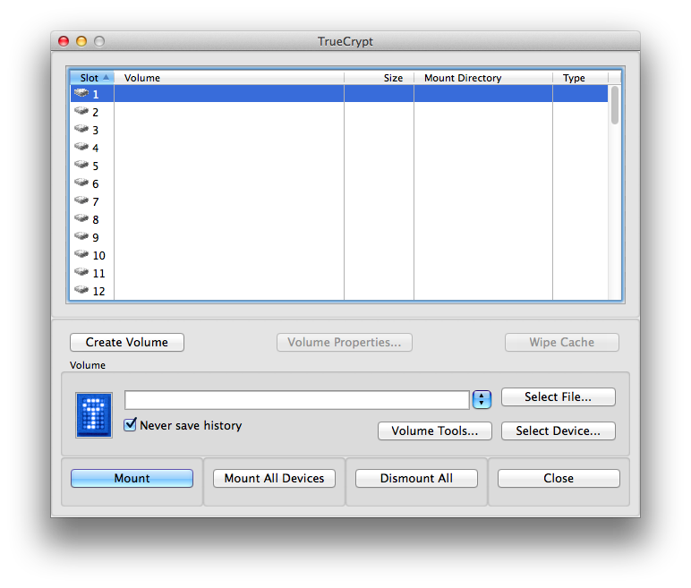 TrueCrypt：数据加密卷工具