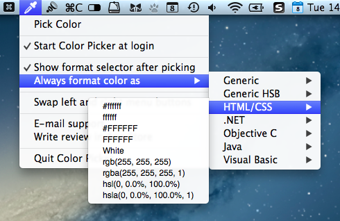 Mac 屏幕拾色器 Color Picker