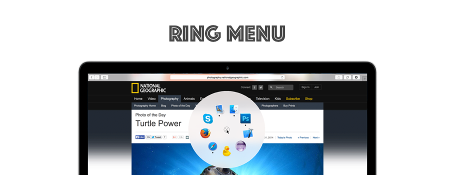 Ring Menu：转盘式快速启动工具