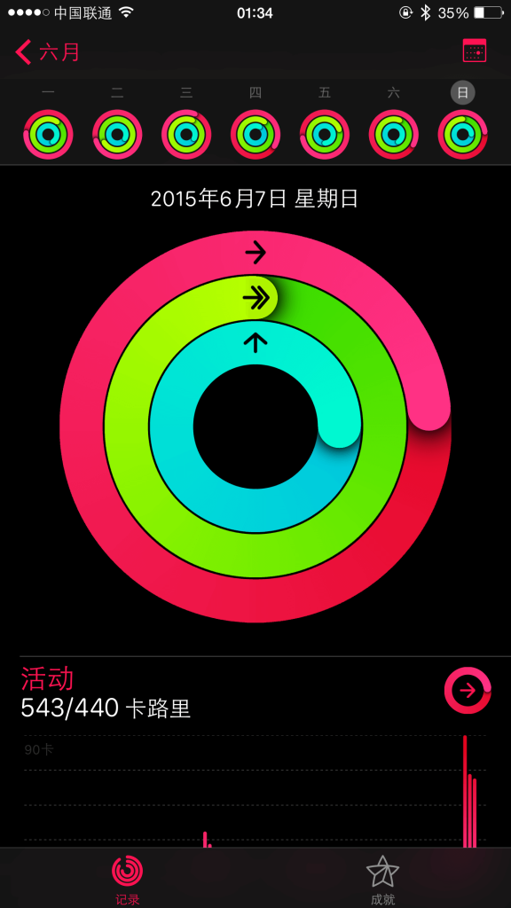 Apple Watch 健身活动