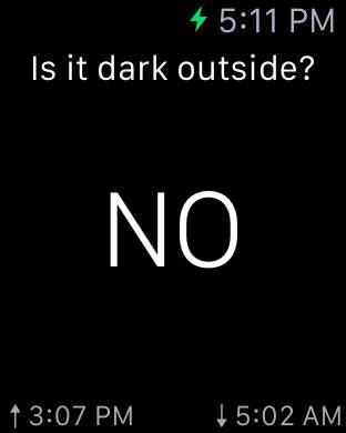 Is it dark outside?
