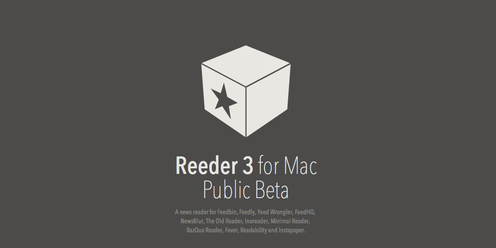 Reeder 3 for Mac：公测版来啦，你准备好了吗？