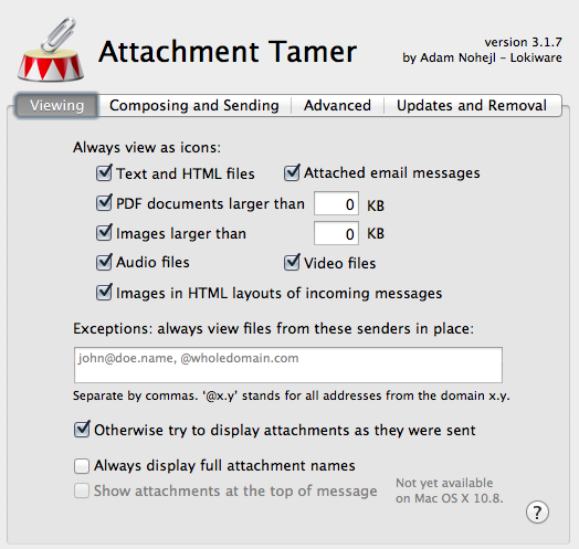 Attachment Tamer：驯服你的Mail附件