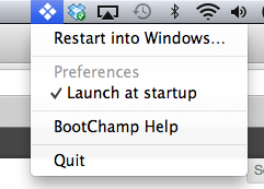 BootChamp：快速切入Windows系统