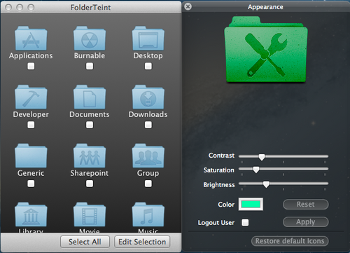 FolderTeint：改变系统文件夹图标的颜色搭配