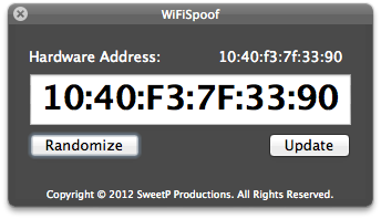 WiFiSpoof：伪装你的Mac地址