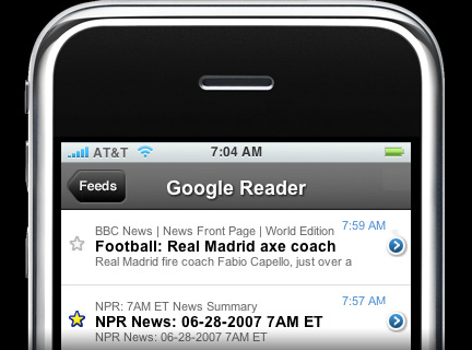 15个优秀Google Reader 客户端[iPhone]