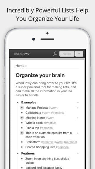 WorkFlowy for iOS