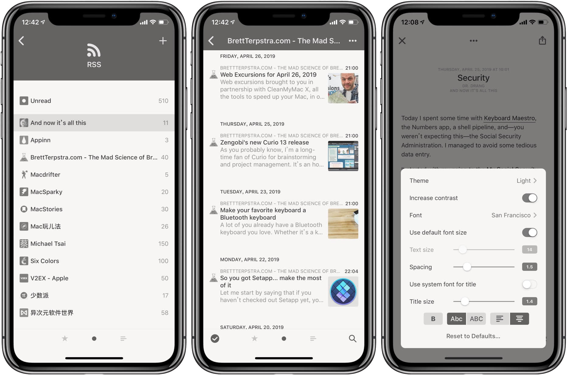 Reeder 4 正式发布，将 RSS 坚持到底，iOS 版不完全评测