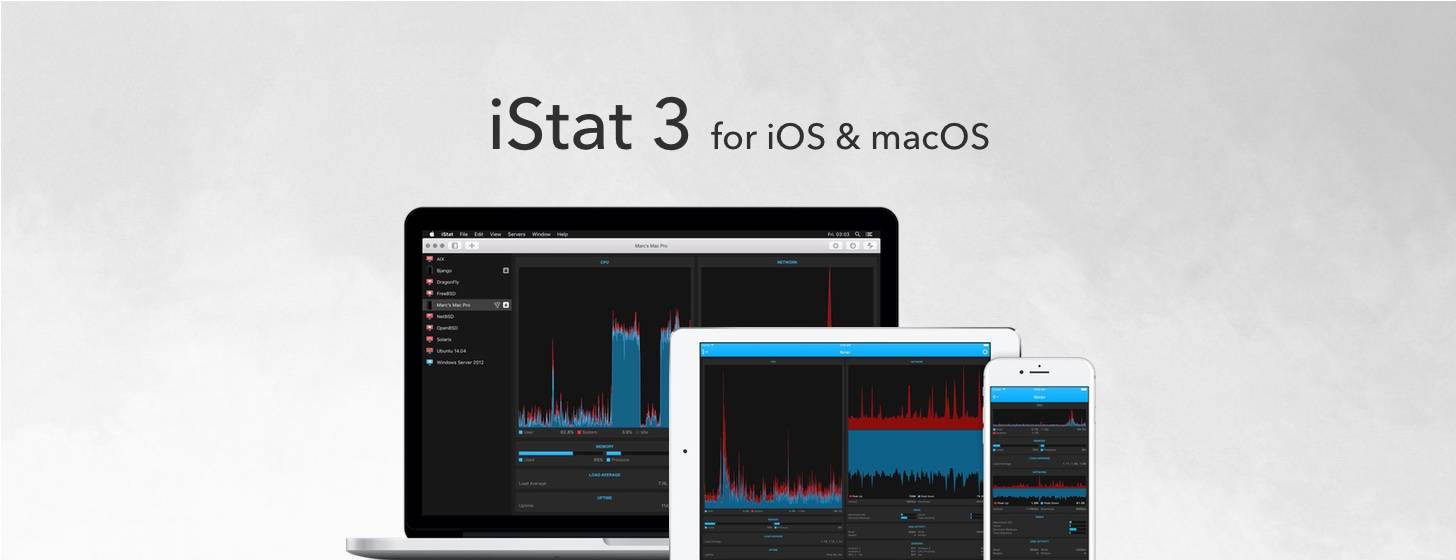 iStat 3：远程监控主机、服务器设备状态