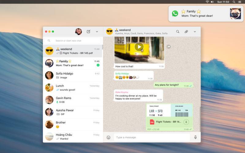 Whatsapp Desktop Mac玩儿法