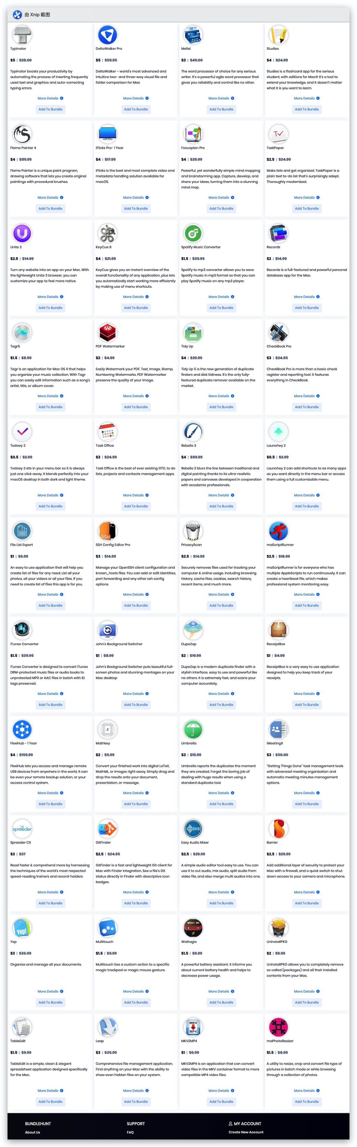 BundleHunt 推出 2020 年首款 Mac 软件包，$5 起，还有折扣规则