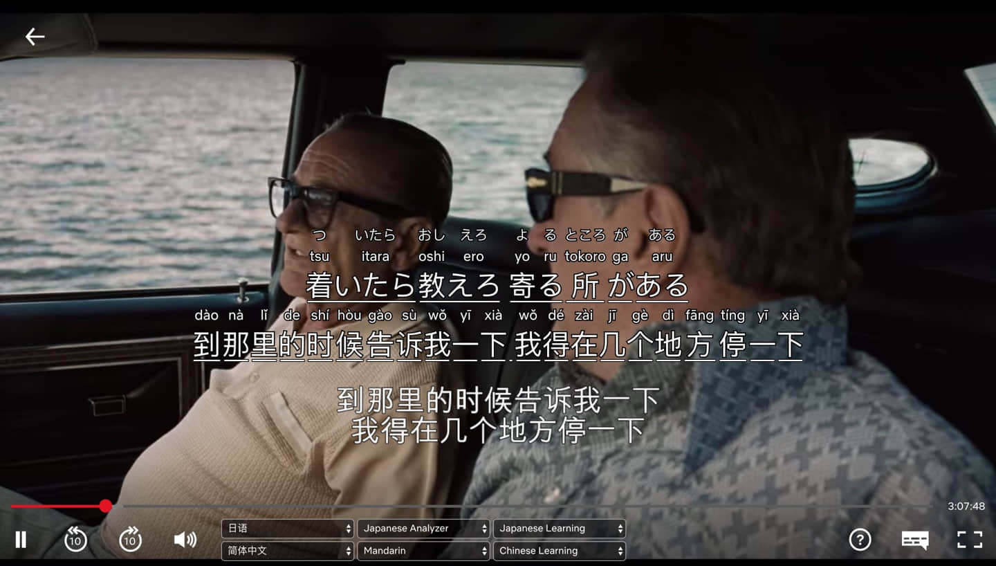 Netsub：为你的 Netflix 显示双语字幕，兼具普通话、粤语、日语学习功能